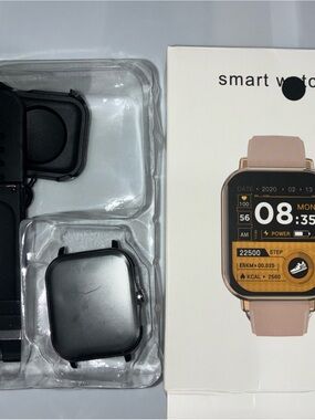 Laxasfit Smart Watch Fitness Tracker Men/Women black Android IOS Bluetooth New